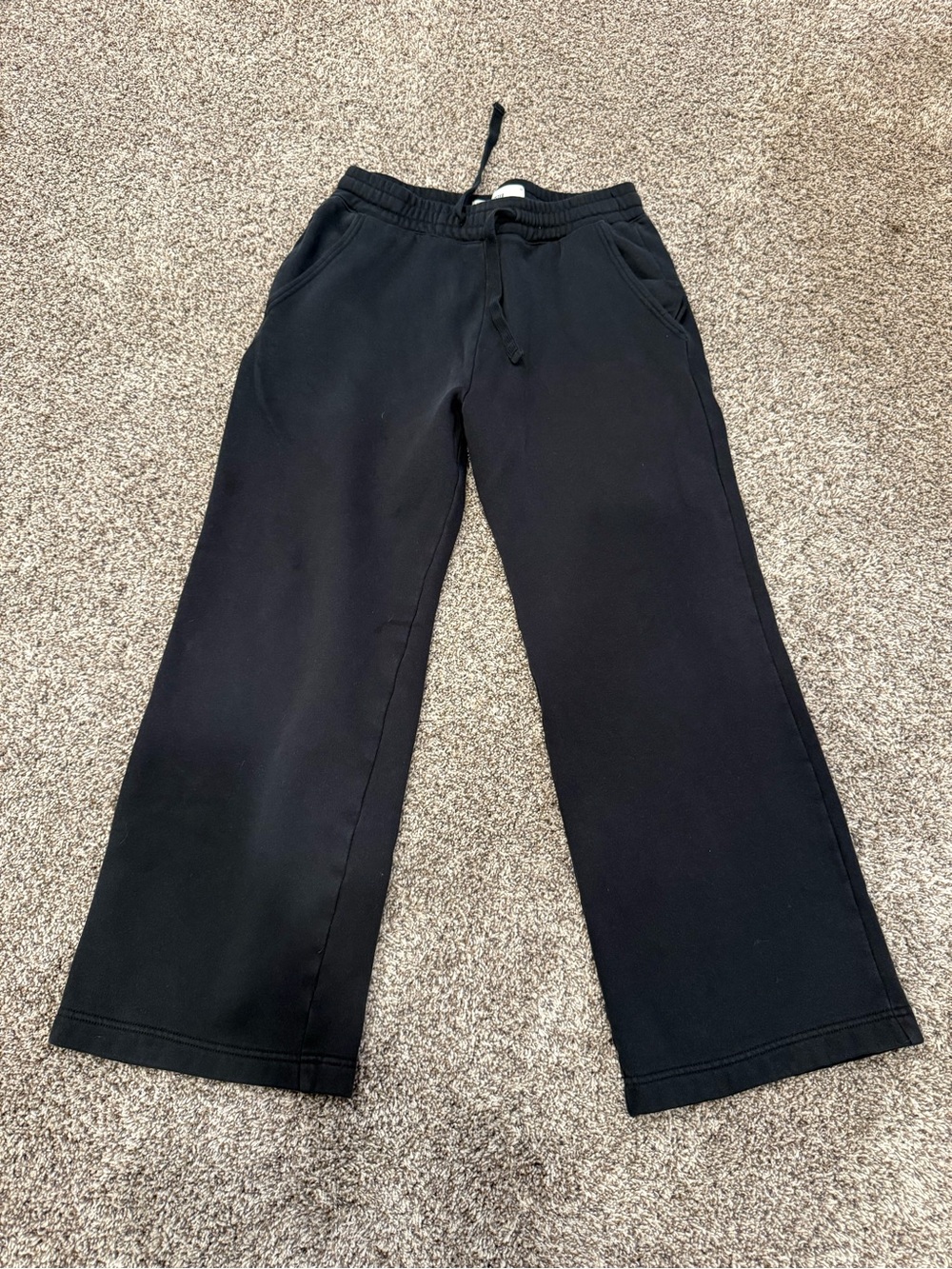 Hollister Black Wide-Leg Men's Sweatpants